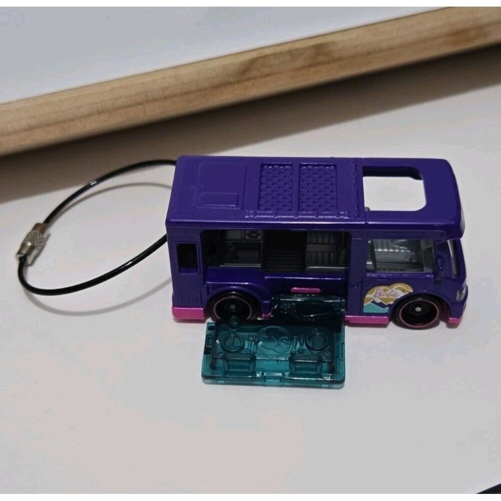 Barbie Dream Camper Purple Custom Key chain 1/64 Scale PURSE CHARM